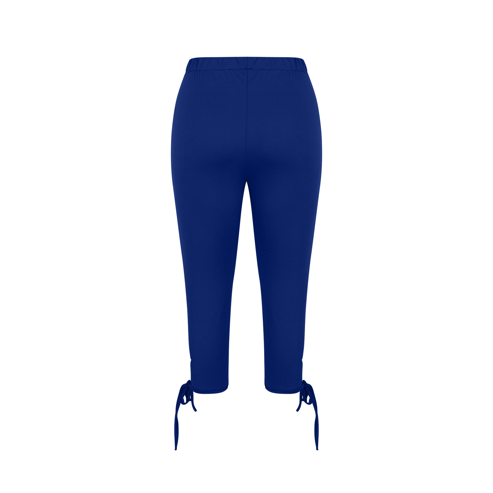thumbnail image 5 of Leggings cortos de cintura alta con aberturas para mujer - Tejido elástico, pantalones informales para hacer ejercicio y para la playa, 5 of 6